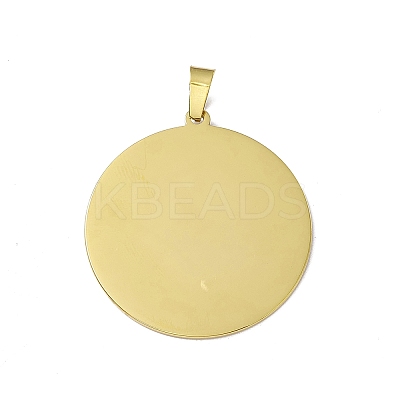 304 Stainless Steel Pendants STAS-C063-06G-03-1