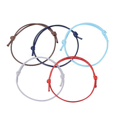 Korean Waxed Polyester Cord Bracelet Making AJEW-JB00011-1