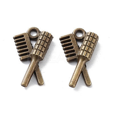 Tibetan Style Alloy Pendants TIBEP-T052-02AB-NR-1