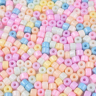 Opaque Baking Paint Glass Seed Beads SEED-T008-02-M01-1
