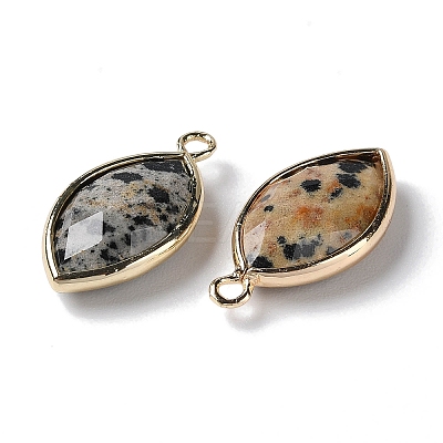 Natural Dalmatian Jasper Pendants G-B009-01G-B-1