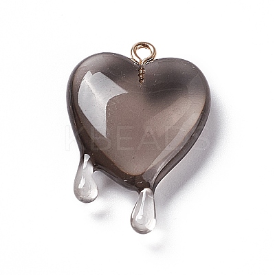 Transparent Resin Pendants LS-RESI-F028-01B-1