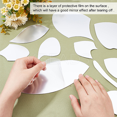 Mirror Wall Stickers DIY-WH0282-26B-1