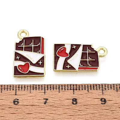 Valentine's Day Alloy Enamel Pendants ENAM-T023-20A-1