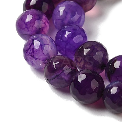 Dyed & Heated Natural Dragon Veins Agate Beads Strands G-P539-A01-18-1