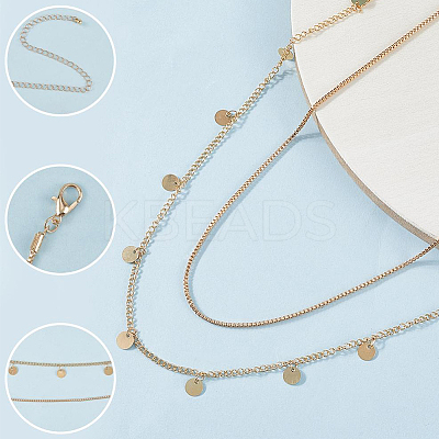 2 Sets 2 Colors Iron Waist Body Chain AJEW-GF0011-04-1
