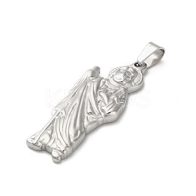 304 Stainless Steel Pendants STAS-Q343-05A-P-1