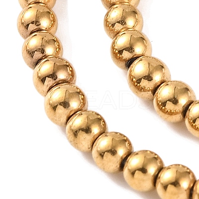 Electroplated Synthetic Non-magnetic Hematite Beads Strands G-H027-C01-01-1