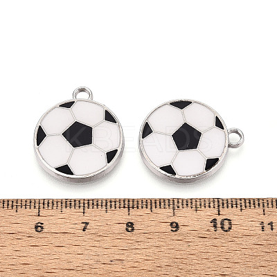 Eco-Friendly Alloy Enamel Hollow Pendants X-PALLOY-R122-09-1