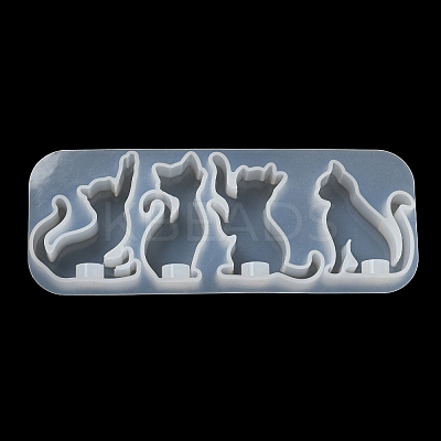 Cat Shape Pendant DIY Silhouette Silicone Mold LS-DIY-K067-02C-1