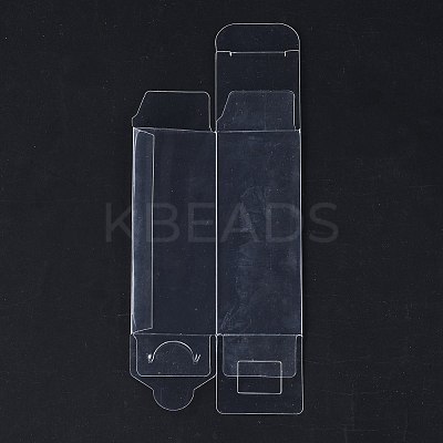 Rectangle Transparent Plastic PVC Box Gift Packaging CON-F013-01N-1