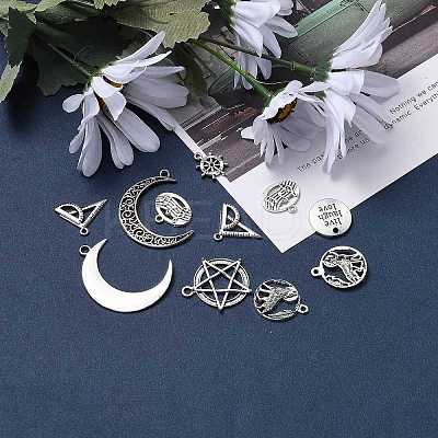 Tibetan Style Alloy Pendants TIBEP-MSMC003-AS-1