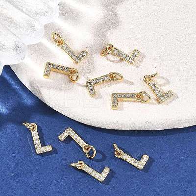 SHEGRACE Brass Micro Pave Clear Cubic Zirconia Pendants XGRQ29051-394G-L-1