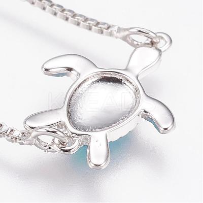 Long-Lasting Plated Adjustable Brass Slider Bracelets BJEW-P165-13A-1
