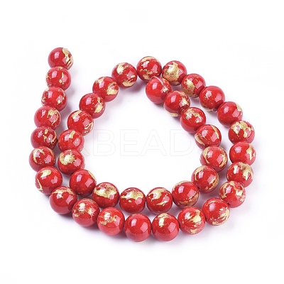 Natural Mashan Jade Beads Strands G-F670-A14-4mm-1