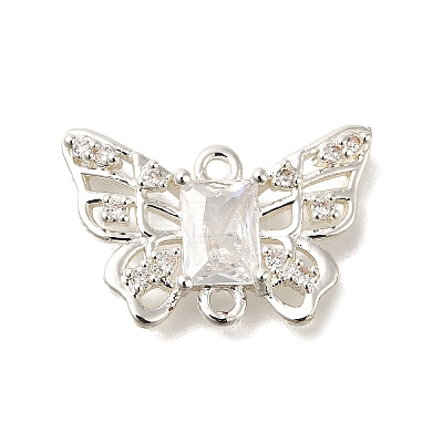 Brass Micro Pave Cubic Zirconia Pendants KK-M301-02P-1