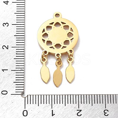 304 Stainless Steel Enamel Pendants RESI-R155-014G-1