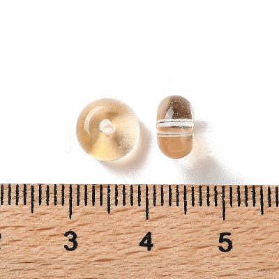 Baking Paint Transparent Glass Beads DGLA-S116-01H-1