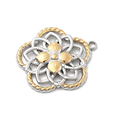 304 Stainless Steel Pendants STAS-A126-03A-GP-1