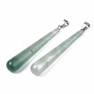 Natural Green Aventurine Big Pendants G-T131-17D-1