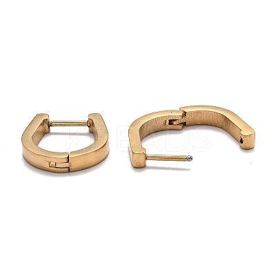 304 Stainless Steel Huggie Hoop Earrings STAS-J033-14A-G-1