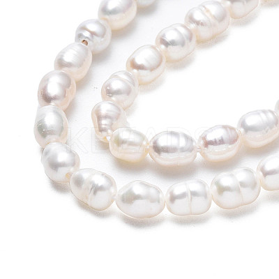 Natural Cultured Freshwater Pearl Beads Strands PEAR-N012-03B-1