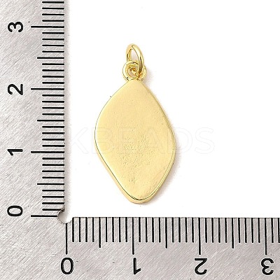 Brass Enamel Evil Eye Pendants KK-I378-16G-A-1