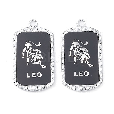 Alloy Twelve Constellations Series Big Pendants PALLOY-O107-01P-02-1