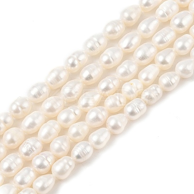 Natural Cultured Freshwater Pearl Beads Strands PEAR-I007-01B-06B-1