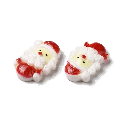 Christmas Opaque Resin Cabochons RESI-K019-33-1