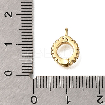 Rack Plating Brass Pendant Bails ZIRC-F142-16G-1