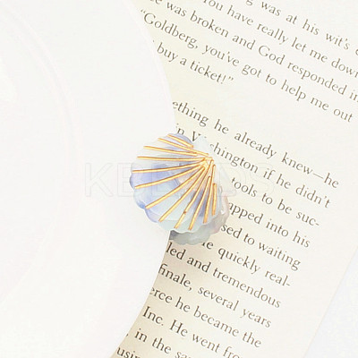 Cellulose Acetate(Resin) Shell Shape Hair Claw Clips LS-OHAR-PW0003-029B-1