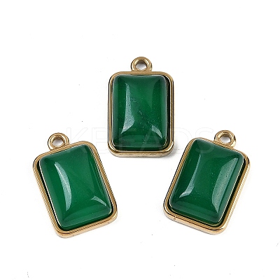 Natural Green Onyx Agate(Dyed & Heated) Pendants LS-STAS-K291-04G-06-1
