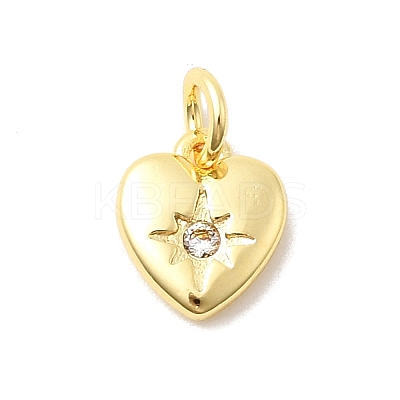 Brass Micro Pave Cubic Zirconia Charms LS-KK-C139-25D-G-1