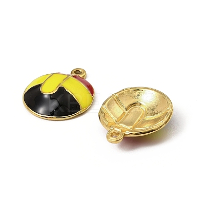 304 Stainless Steel Enamel Pendants STAS-T068-80G-1