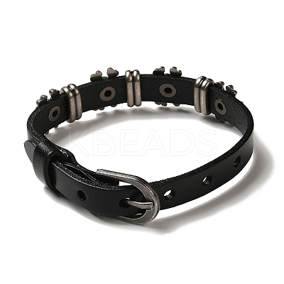 Alloy Skull Rivets Bracelet LS-BJEW-C037-04A-1