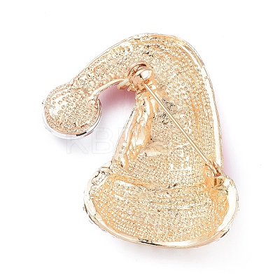 Golden Plated Alloy Brooches JEWB-L011-003G-1