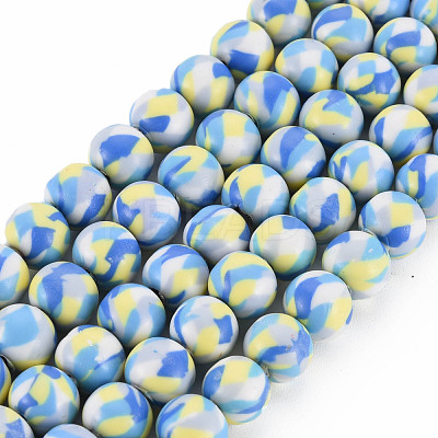 Handmade Polymer Clay Beads Strands CLAY-N008-054-08-1