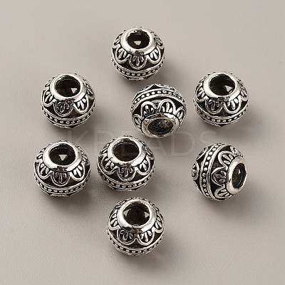 Tibetan Style Alloy European Beads FIND-TAC0002-065H-02-1