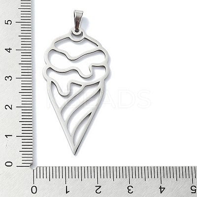 Non-Tarnish 304 Stainless Steel Pendants STAS-C097-15P-1