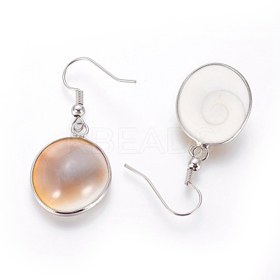 Brass Dangle Earring EJEW-E252-04P-1