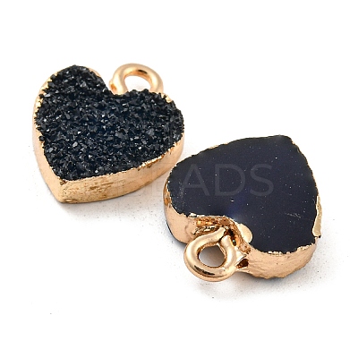 Resin with Golden Zinc Alloy Charms RESI-CJC0009-04E-1