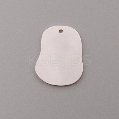 Opaque Embossed Printed Acrylic Pendants MACR-CJC0003-04-1