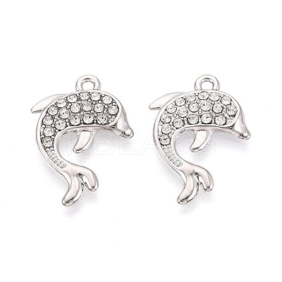 Alloy & Crystal Rhinestone Pendants PALLOY-T095-11P-1