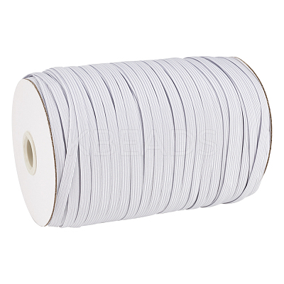 1/4 inch Flat Braided Elastic Rope Cord X-EC-R030-6mm-01-1