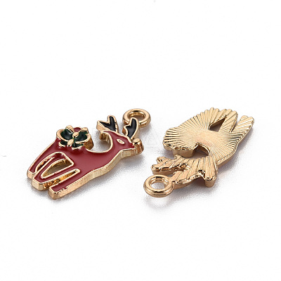 Alloy Enamel Pendants ENAM-S126-063-NR-1