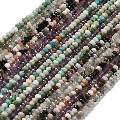 Natural Mixed Gemstone Beads Strands G-RM2025-17C-1