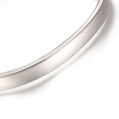 Tarnish Resistant 304 Stainless Steel Cuff Bangles LS-STAS-I110-10-6mm-P-1