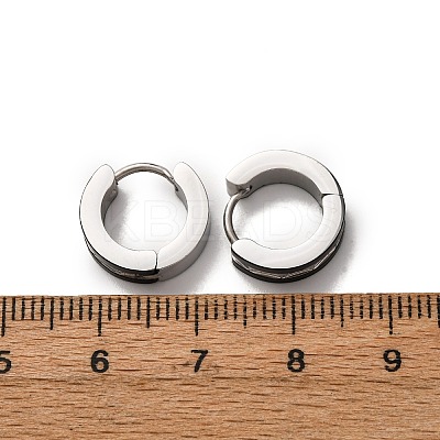 304 Stainless Steel Hoop Earrings EJEW-D331-04PB-1