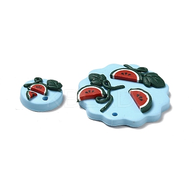 Handmade Polymer Clay Pendants Sets CLAY-B003-08-1